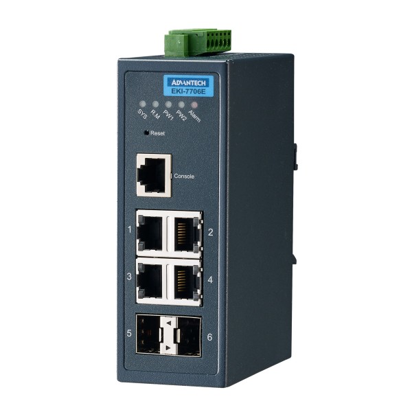 Managed Fiber Optic Gigabit Switch EKI-7706