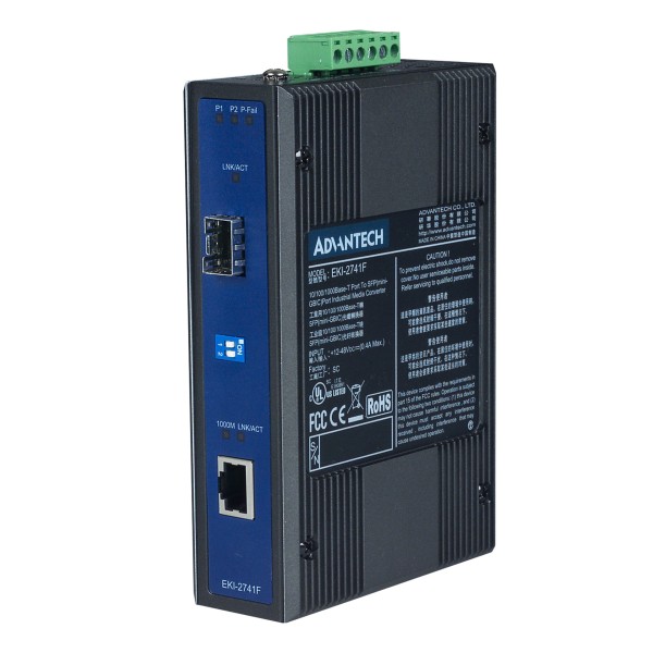  Gbit Ethernet zu FiberOptic Converter EKI-2741F