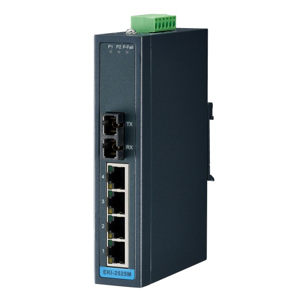 Unmanaged Fiber Optic Ethernet Switch EKI-2525M